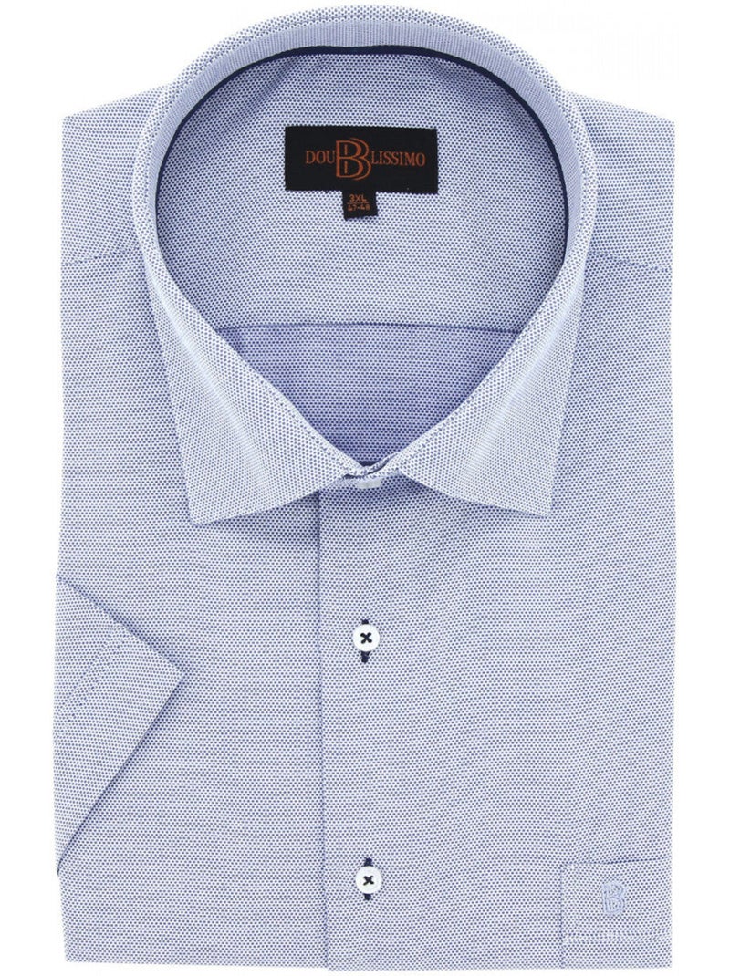 Chemise homme grande taille à tissu armuré coupe droite QUOTIDIANO Doublissimo Gris - Kiabi