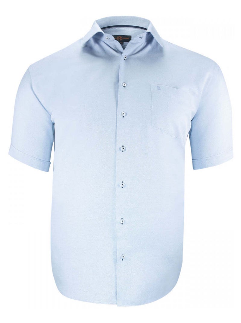 Chemise homme grande taille à tissu armuré coupe droite QUOTIDIANO Doublissimo Gris - Kiabi