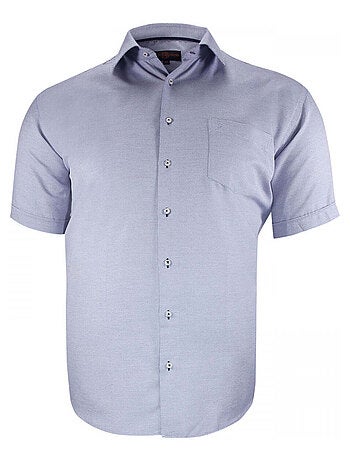 Chemise homme grande taille à tissu armuré coupe droite QUOTIDIANO Doublissimo Rouge , 51,52 5XL