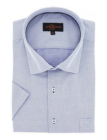 Chemise homme grande taille à tissu armuré coupe droite QUOTIDIANO Doublissimo Rouge , 51,52 5XL