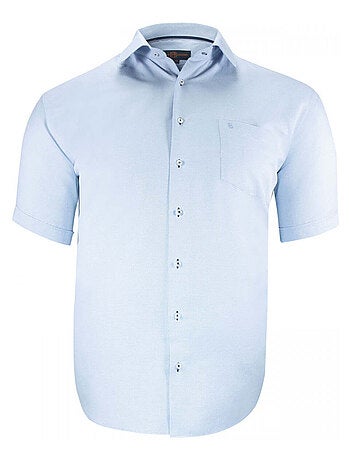 Chemise homme grande taille à tissu armuré coupe droite QUOTIDIANO Doublissimo Rouge , 51,52 5XL