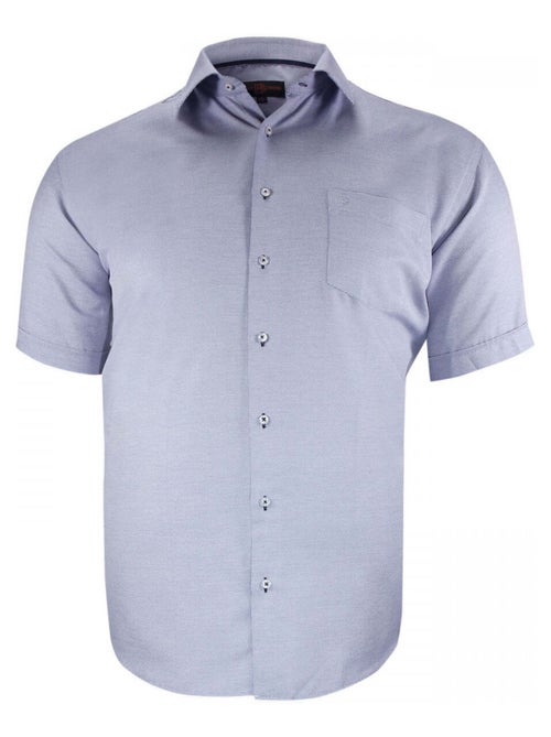 Chemise homme grande taille à tissu armuré coupe droite QUOTIDIANO Doublissimo - Kiabi