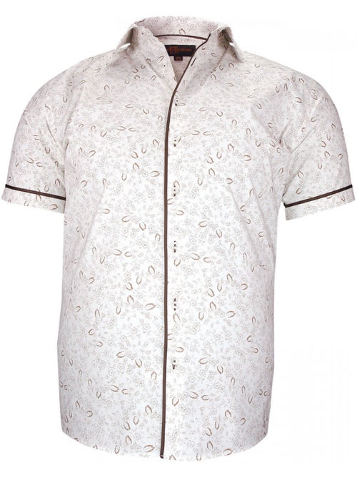 Chemise homme grande taille à tissu imprimé coupe droite GIVELI Doublissimo - Kiabi