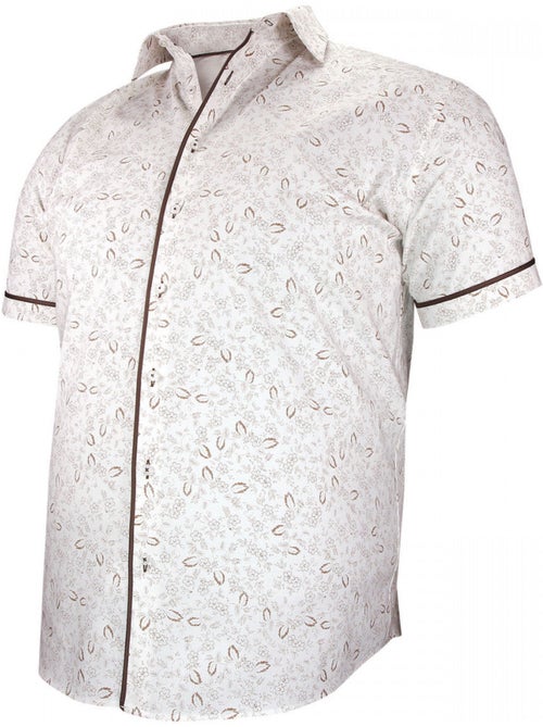 Chemise homme grande taille à tissu imprimé coupe droite GIVELI Doublissimo - Kiabi