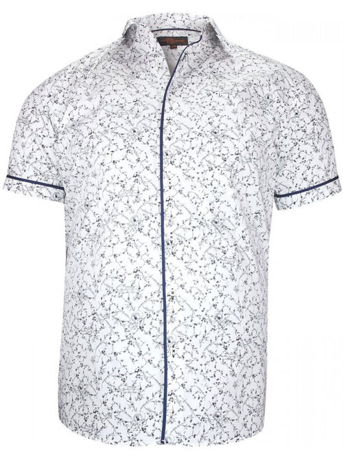 Chemise homme grande taille à tissu imprimé coupe droite VEGELI Doublissimo - Kiabi