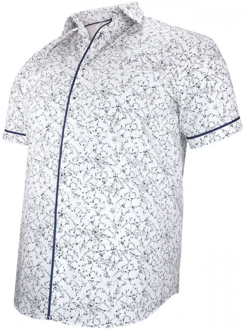 Chemise homme grande taille à tissu imprimé coupe droite VEGELI Doublissimo - Kiabi