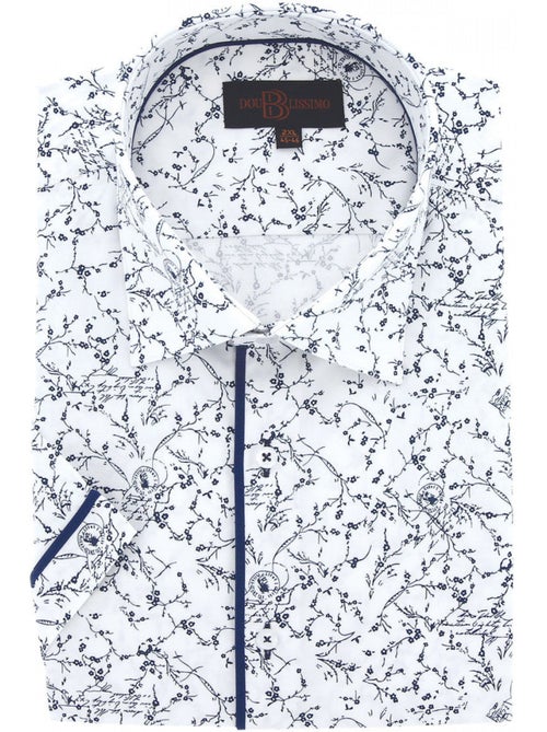 Chemise homme grande taille à tissu imprimé coupe droite VEGELI Doublissimo - Kiabi