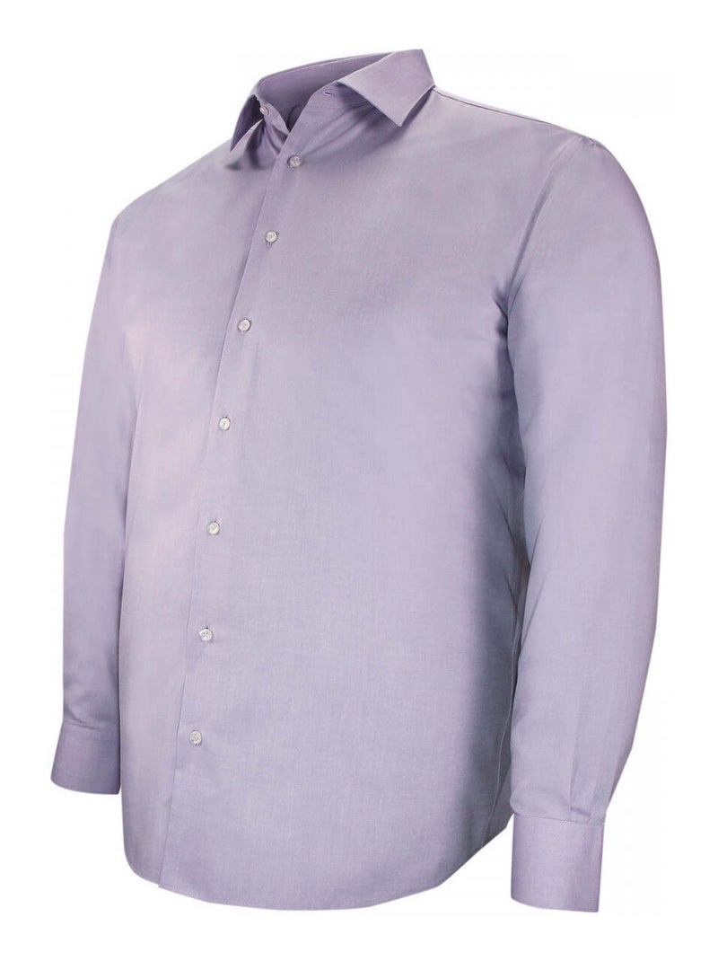 Chemise homme grande taille classique coupe droite CALISSI Doublissimo Bleu , 45,46 2XL Bleu - Kiabi
