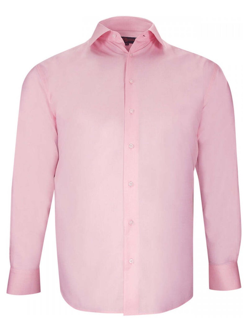Chemise homme grande taille classique coupe droite CALISSI Doublissimo Rose , 49,50 4XL Rose - Kiabi