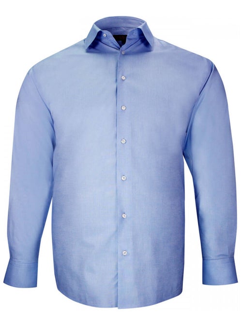 Chemise homme grande taille classique coupe droite CALISSI Doublissimo Rose , 51,52 5XL - Kiabi