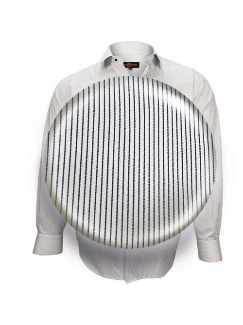 Chemise homme grande taille classique coupe droite JOHN Doublissimo Blanc , 45,46 2XL - Kiabi