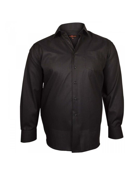 Chemise homme grande taille classique coupe droite JOHN Doublissimo Bleu , 45,46 2XL - Kiabi