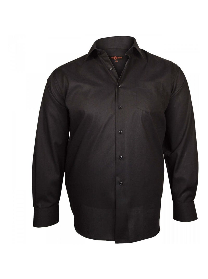 Chemise homme grande taille classique coupe droite JOHN Doublissimo Bleu - Kiabi