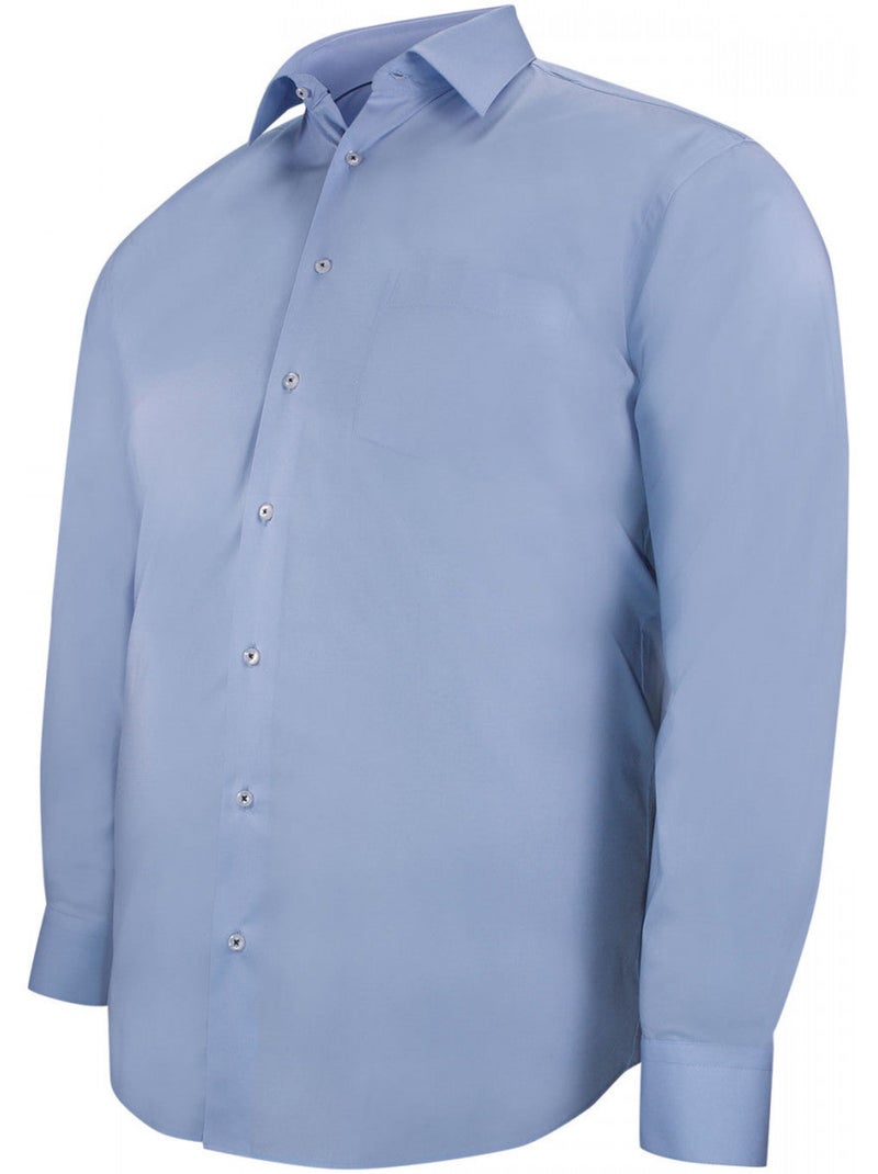 Chemise homme grande taille classique coupe droite LAVORO Doublissimo Blanc - Kiabi