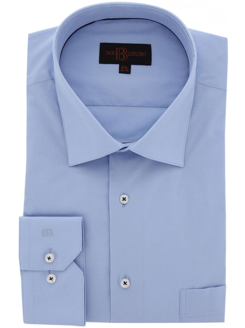 Chemise homme grande taille classique coupe droite LAVORO Doublissimo Blanc - Kiabi