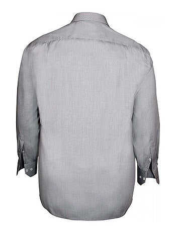 Chemise homme grande taille classique coupe droite SMART Doublissimo Noir , 45,46 2XL