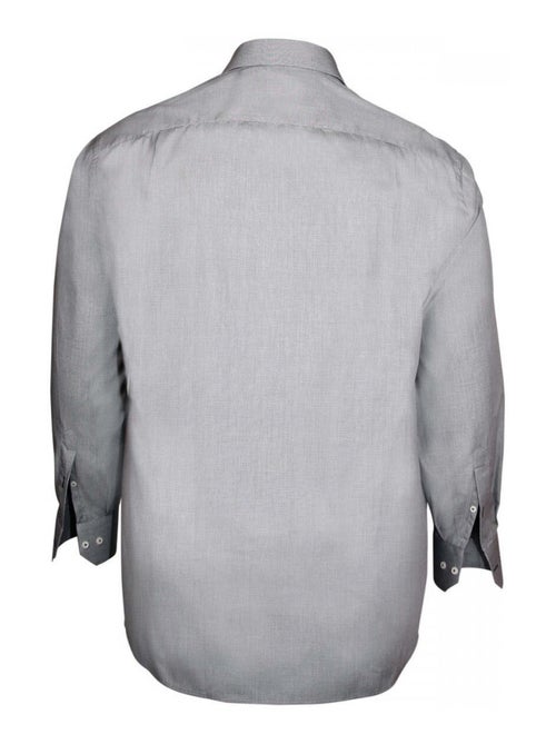 Chemise homme grande taille classique coupe droite SMART Doublissimo Noir , 45,46 2XL - Kiabi