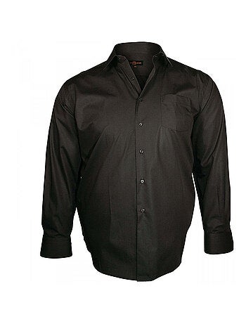Chemise homme grande taille col italien coupe droite TRENDY Doublissimo