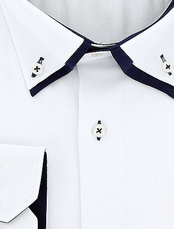 Chemise homme grande taille double col coupe droite DOBLO Doublissimo