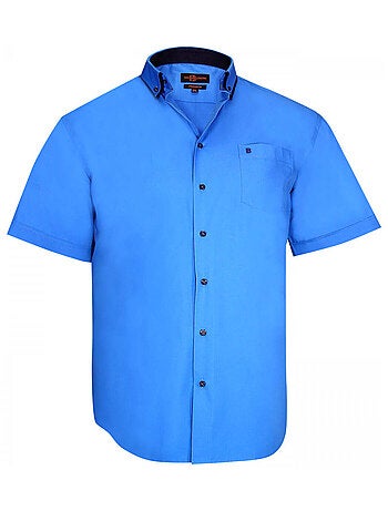 Chemise homme grande taille double col coupe droite LAGOS Doublissimo