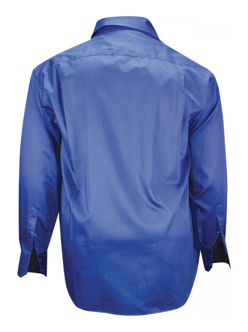 Chemise homme grande taille double col coupe droite TASCOLI Doublissimo Bleu , 45,46 2XL - Kiabi