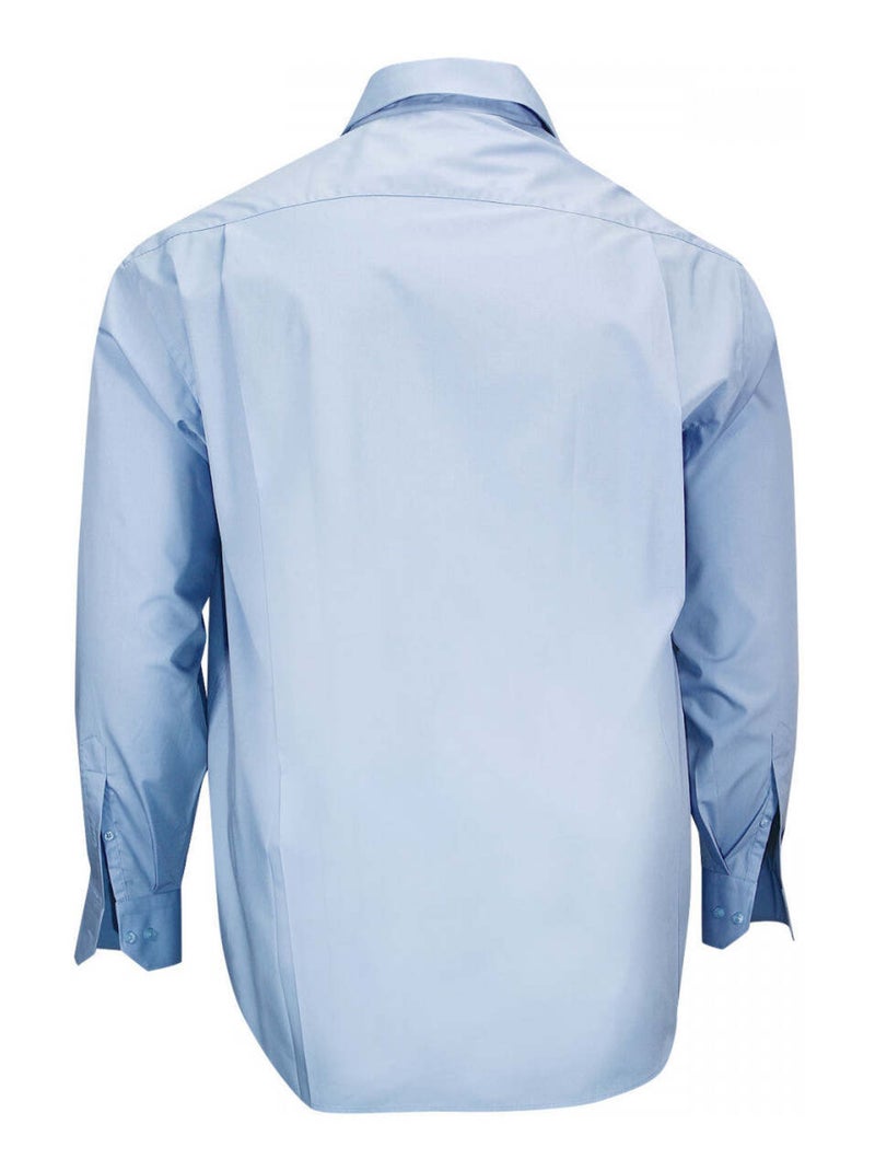 Chemise homme grande taille double col coupe droite VESUVIO Doublissimo Bleu , 45,46 2XL Bleu - Kiabi