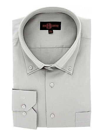 Chemise homme grande taille double col repassage facile coupe droite COLBUNI Doublissimo