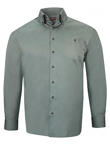 Chemise homme grande taille double col repassage facile coupe droite COLBUNI Doublissimo