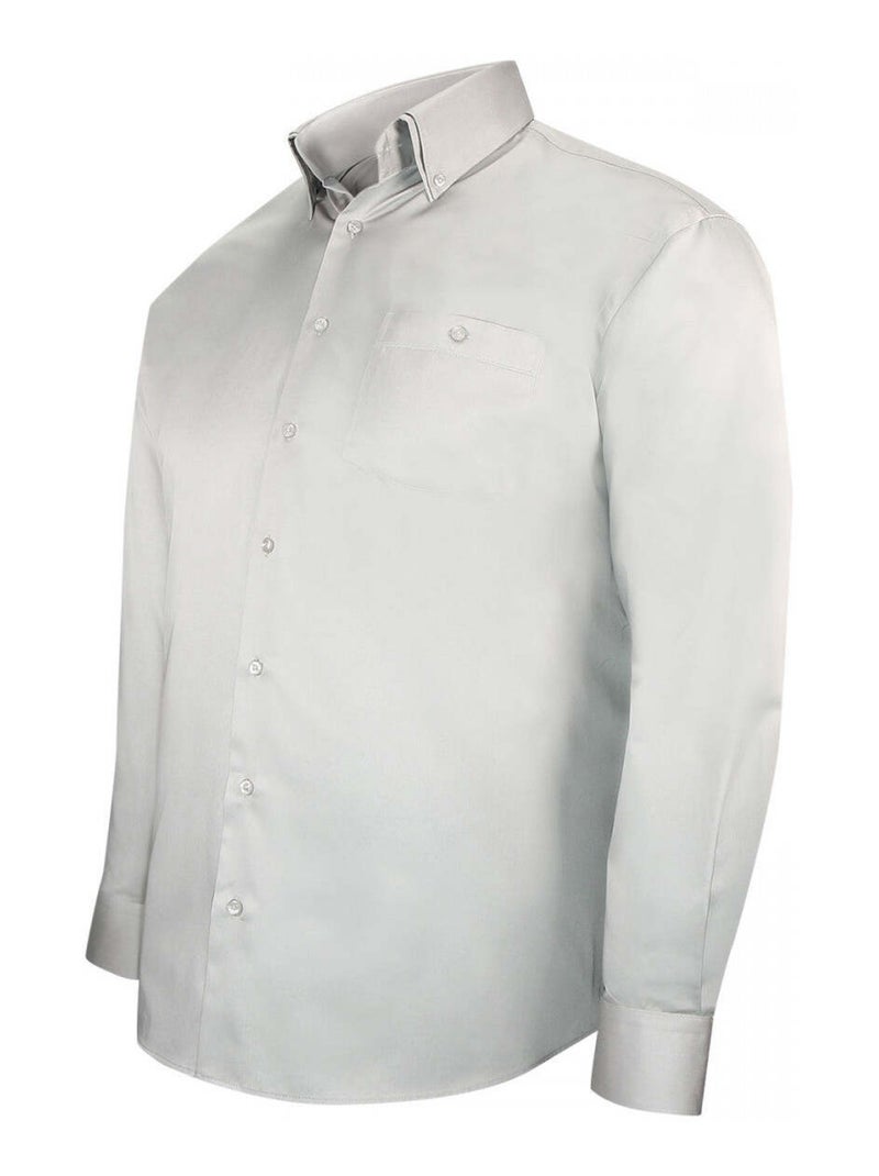 Chemise homme grande taille double col repassage facile coupe droite COLBUNI Doublissimo Vert - Kiabi