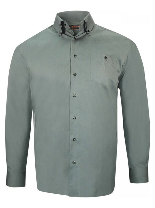 Chemise homme grande taille double col repassage facile coupe droite COLBUNI Doublissimo - Kiabi Chemise homme grande taille double col repassage facile coupe droite COLBUNI Doublissimo - Kiabi