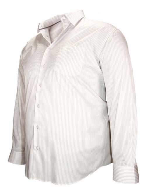 Chemise homme grande taille double fil 120,2 coupe droite BRISTOL Doublissimo Bleu , 45,46 2XL - Kiabi