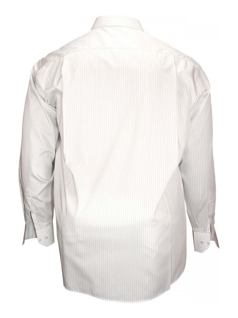 Chemise homme grande taille double fil 120,2 coupe droite BRISTOL Doublissimo Bleu - Kiabi