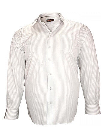 Chemise homme grande taille double fil 120,2 coupe droite BRISTOL Doublissimo