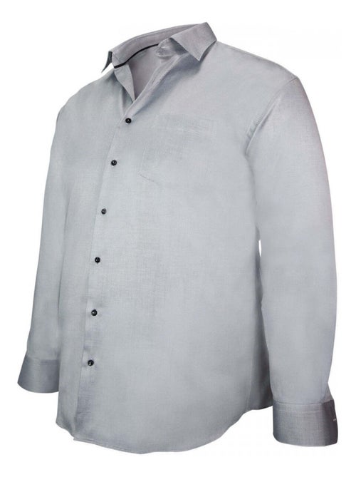 Chemise homme grande taille double fil coupe droite DIAGONAL Doublissimo - Kiabi