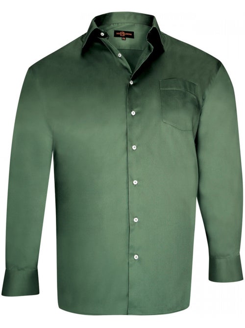 Chemise homme grande taille en coton coupe droite STANLEY Doublissimo - Kiabi