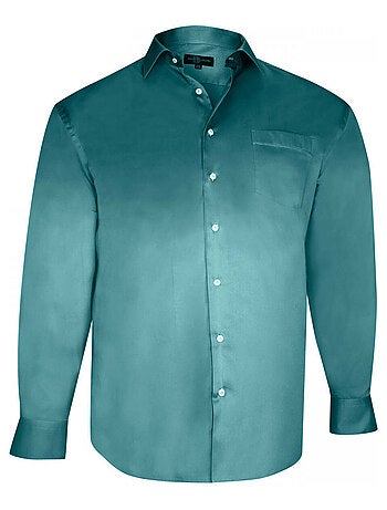 Chemise homme grande taille en coton coupe droite STANLEY Doublissimo Marron , 45,46 2XL