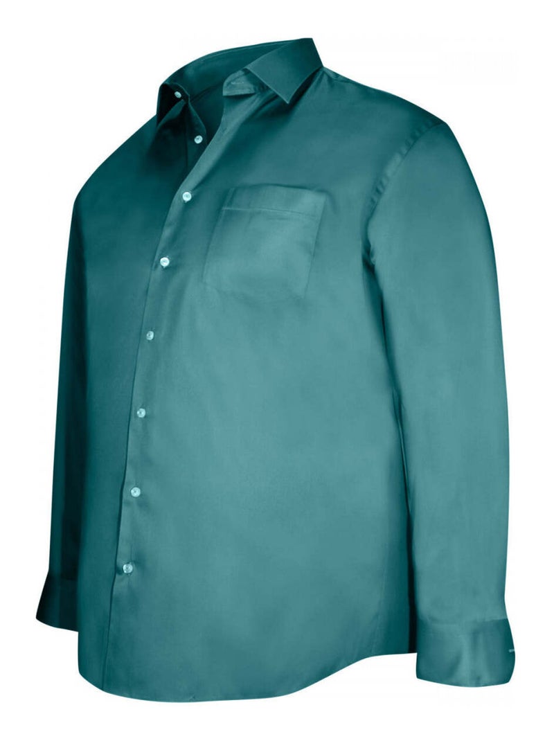 Chemise homme grande taille en coton coupe droite STANLEY Doublissimo Bleu roi , 47,48 3XL Bleu roi - Kiabi