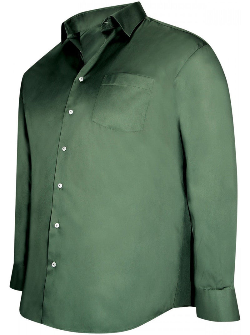 Chemise homme grande taille en coton coupe droite STANLEY Doublissimo Bleu roi , 49,50 4XL Bleu roi - Kiabi
