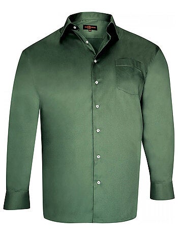 Chemise homme grande taille en coton coupe droite STANLEY Doublissimo Marron , 45,46 2XL