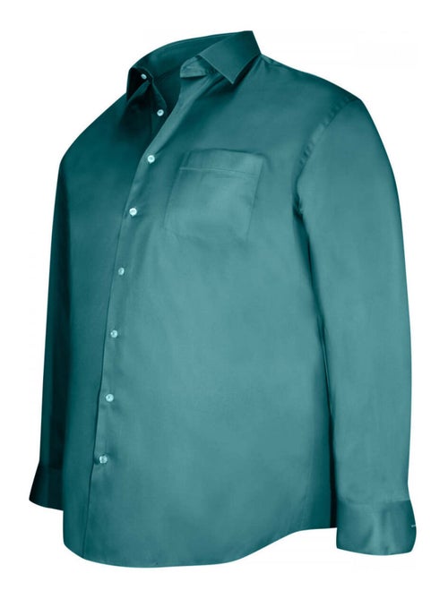 Chemise homme grande taille en coton coupe droite STANLEY Doublissimo Marron , 45,46 2XL - Kiabi