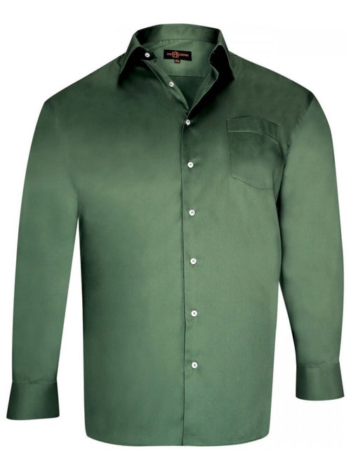Chemise homme grande taille en coton coupe droite STANLEY Doublissimo - Kiabi
