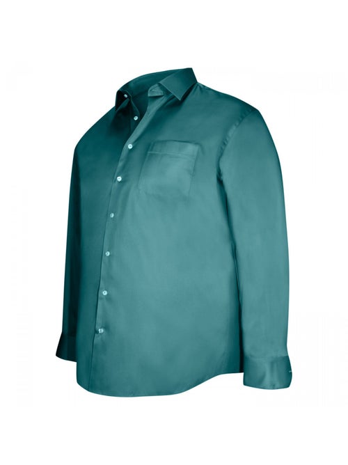 Chemise homme grande taille en coton coupe droite STANLEY Doublissimo Vert , 53,54 6XL - Kiabi