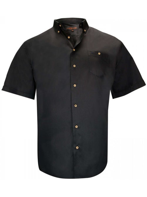 Chemise homme grande taille en popeline coupe droite DUNDEE Doublissimo Vert , 51,52 5XL - Kiabi