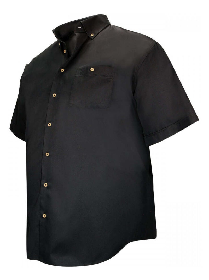 Chemise homme grande taille en popeline coupe droite DUNDEE Doublissimo Vert - Kiabi