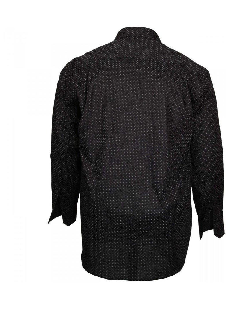 Chemise homme grande taille fantaisie coupe droite PRINT Doublissimo Noir , 45,46 2XL Noir - Kiabi