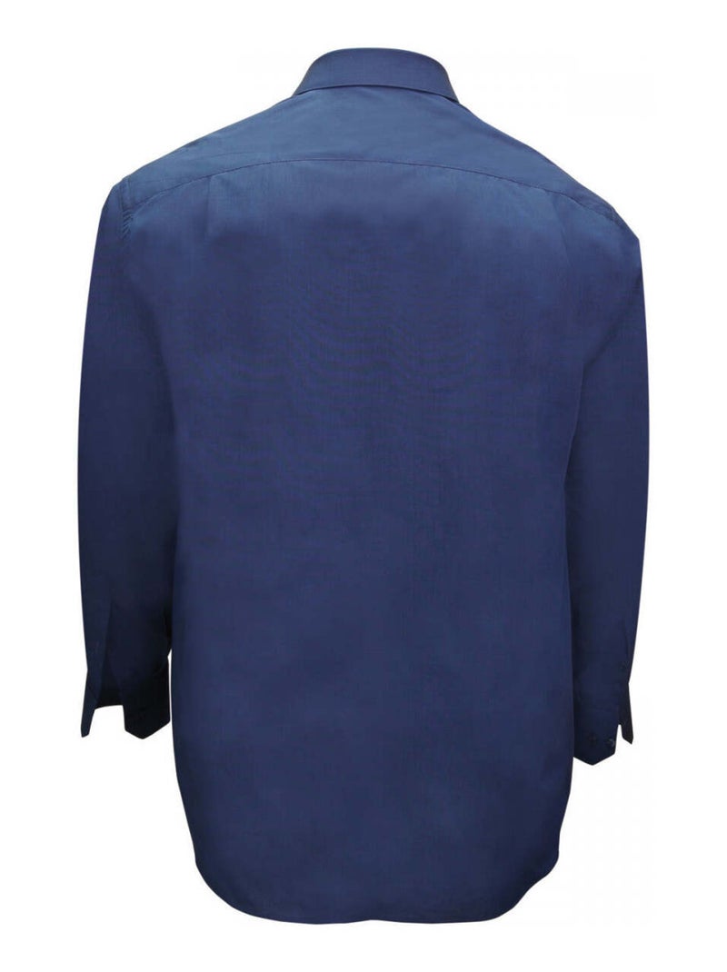 Chemise homme grande taille fil à fil coupe droite DANDY Doublissimo Bleu indigo , 45,46 2XL Indigo - Kiabi
