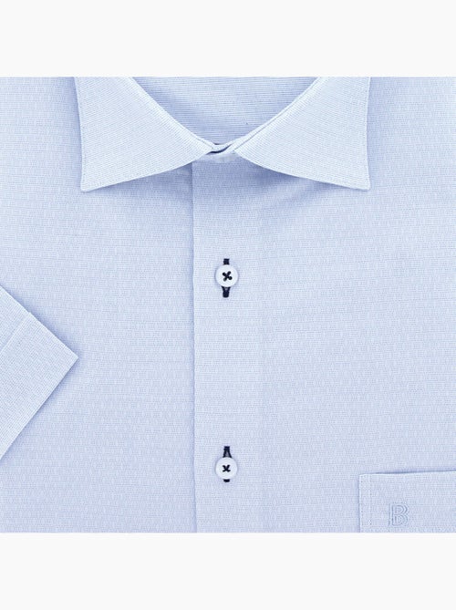 Chemise homme grande taille grande taille à tissu uni texturé coupe droite TONOTONA Doublissimo - Kiabi