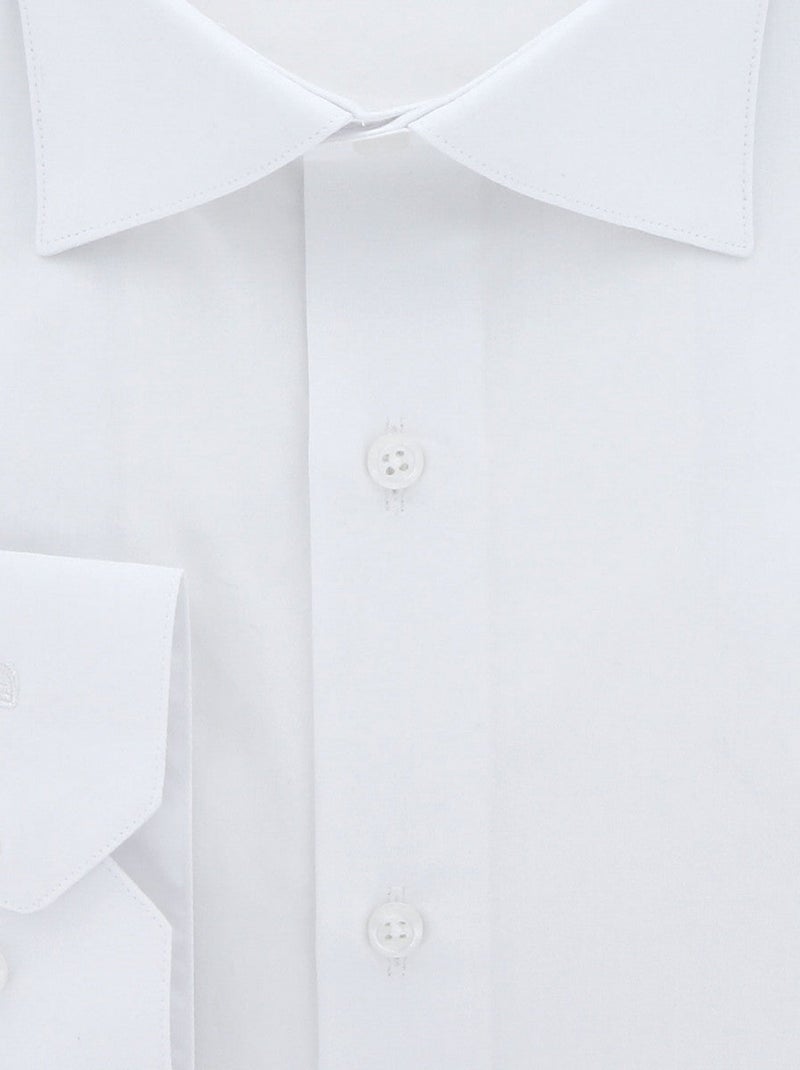 Chemise homme grande taille grande taille classique tissu uni coupe droite CLASSIMO Doublissimo Blanc - Kiabi
