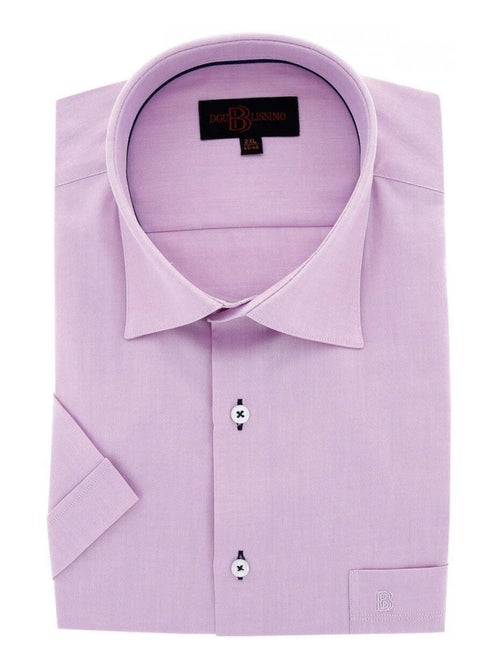 Chemise homme grande taille grande taille unie coupe droite BELAROSA Doublissimo Rose , 45,46 2XL - Kiabi