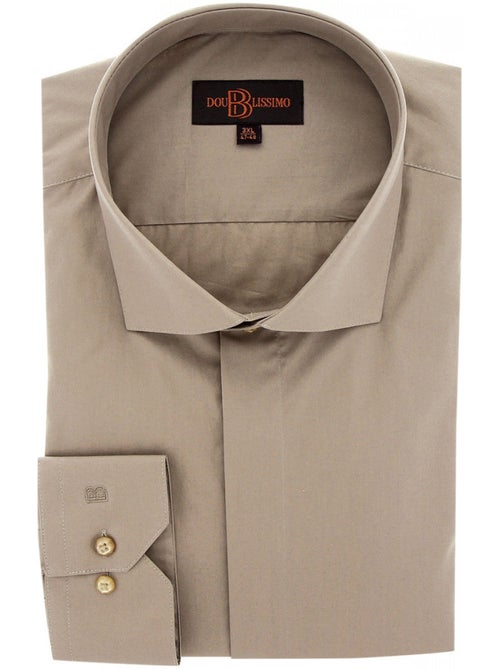 Chemise homme grande taille habillée gorge cachée coupe droite CACHET Doublissimo - Kiabi Chemise homme grande taille habillée gorge cachée coupe droite CACHET Doublissimo - Kiabi